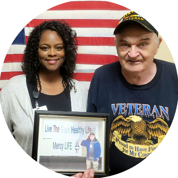 Photo of Santonay Jackson and Bill Cybulski